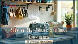 step-by-step projects to build confidence