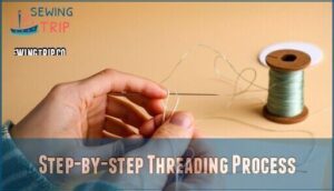 step-by-step threading process