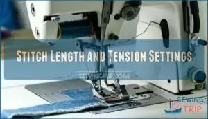 stitch length and tension settings
