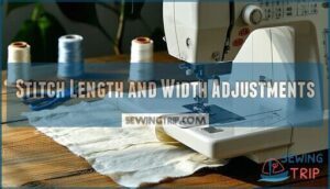 stitch length and width adjustments