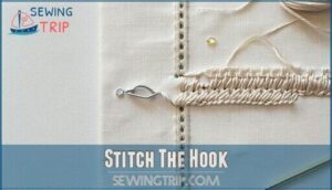 stitch the hook