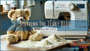 stuffing the teddy bear