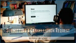 submitting a cancellation request