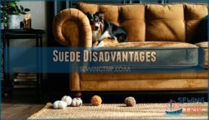 suede disadvantages