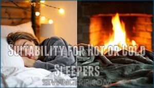 suitability for hot or cold sleepers