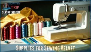 supplies for sewing velvet