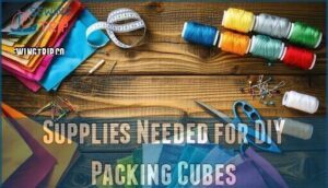 supplies needed for diy packing cubes