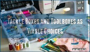 tackle boxes and toolboxes as viable choices