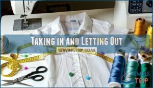 taking in and letting out