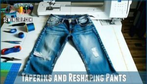 tapering and reshaping pants