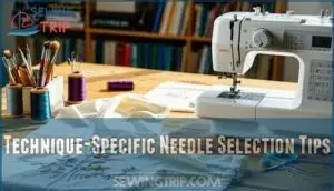 technique-specific needle selection tips