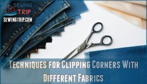 techniques for clipping corners with different fabrics