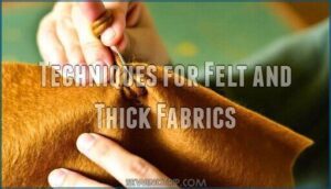 techniques for felt and thick fabrics