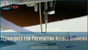 techniques for preventing needle gumming