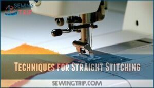 techniques for straight stitching