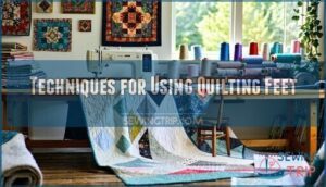 techniques for using quilting feet