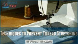 techniques to prevent thread stretching