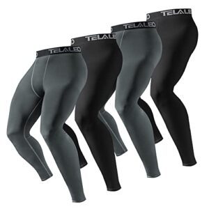 TELALEO 4 Pack Men's Compression B0BSGJR7CN