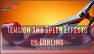 tension and speed effects on curling