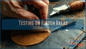 testing on hidden areas