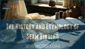 the history and etymology of seam binding
