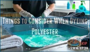 things to consider when dyeing polyester