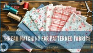 thread matching for patterned fabrics thread matching for patterned fabrics