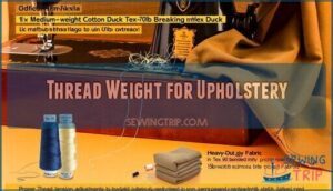 thread weight for upholstery