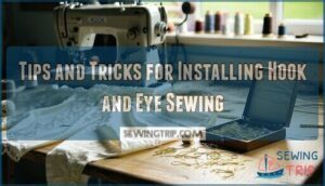 tips and tricks for installing hook and eye sewing