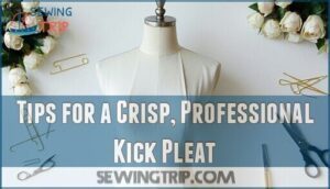tips for a crisp, professional kick pleat