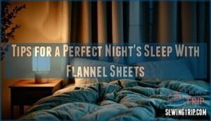 tips for a perfect night's sleep with flannel sheets