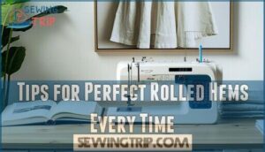tips for perfect rolled hems every time