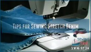 tips for sewing stretch denim