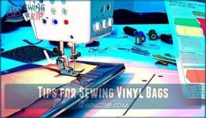 tips for sewing vinyl bags