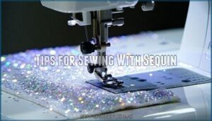 tips for sewing with sequin
