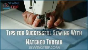 tips for successful sewing with matched thread