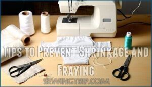 tips to prevent shrinkage and fraying