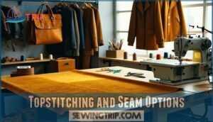 topstitching and seam options