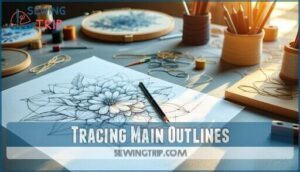 tracing main outlines