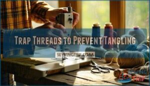 trap threads to prevent tangling