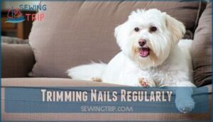 trimming nails regularly