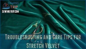 troubleshooting and care tips for stretch velvet