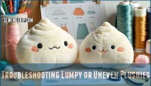 troubleshooting lumpy or uneven plushies