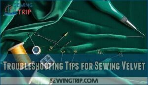 troubleshooting tips for sewing velvet