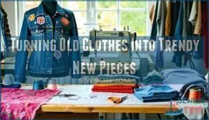 turning old clothes into trendy new pieces