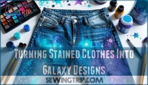 turning stained clothes into galaxy designs