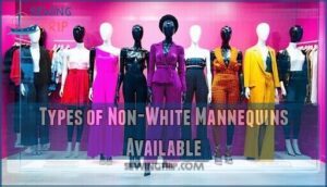 types of non-white mannequins available
