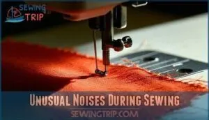 unusual noises during sewing