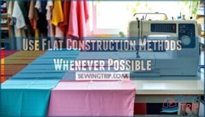 use flat construction methods whenever possible