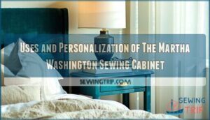 uses and personalization of the martha washington sewing cabinet